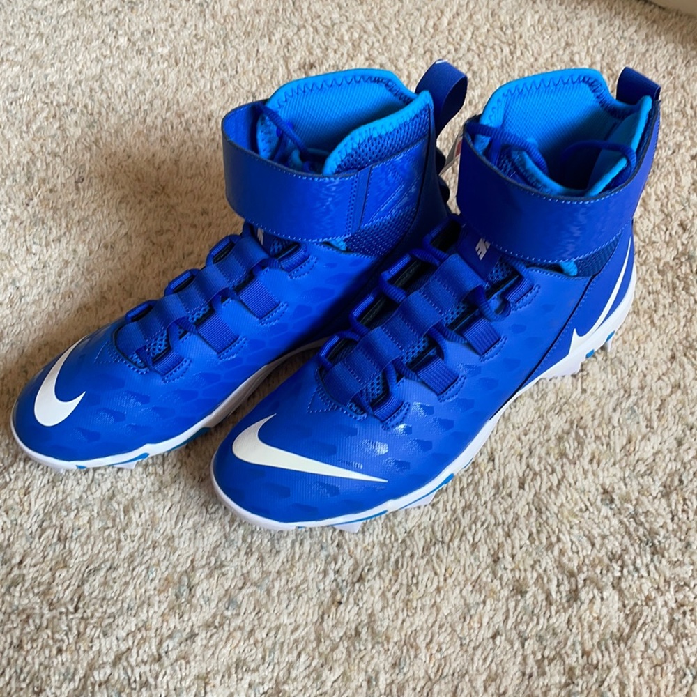 Men’s Nike force football cleats blue new 10.5